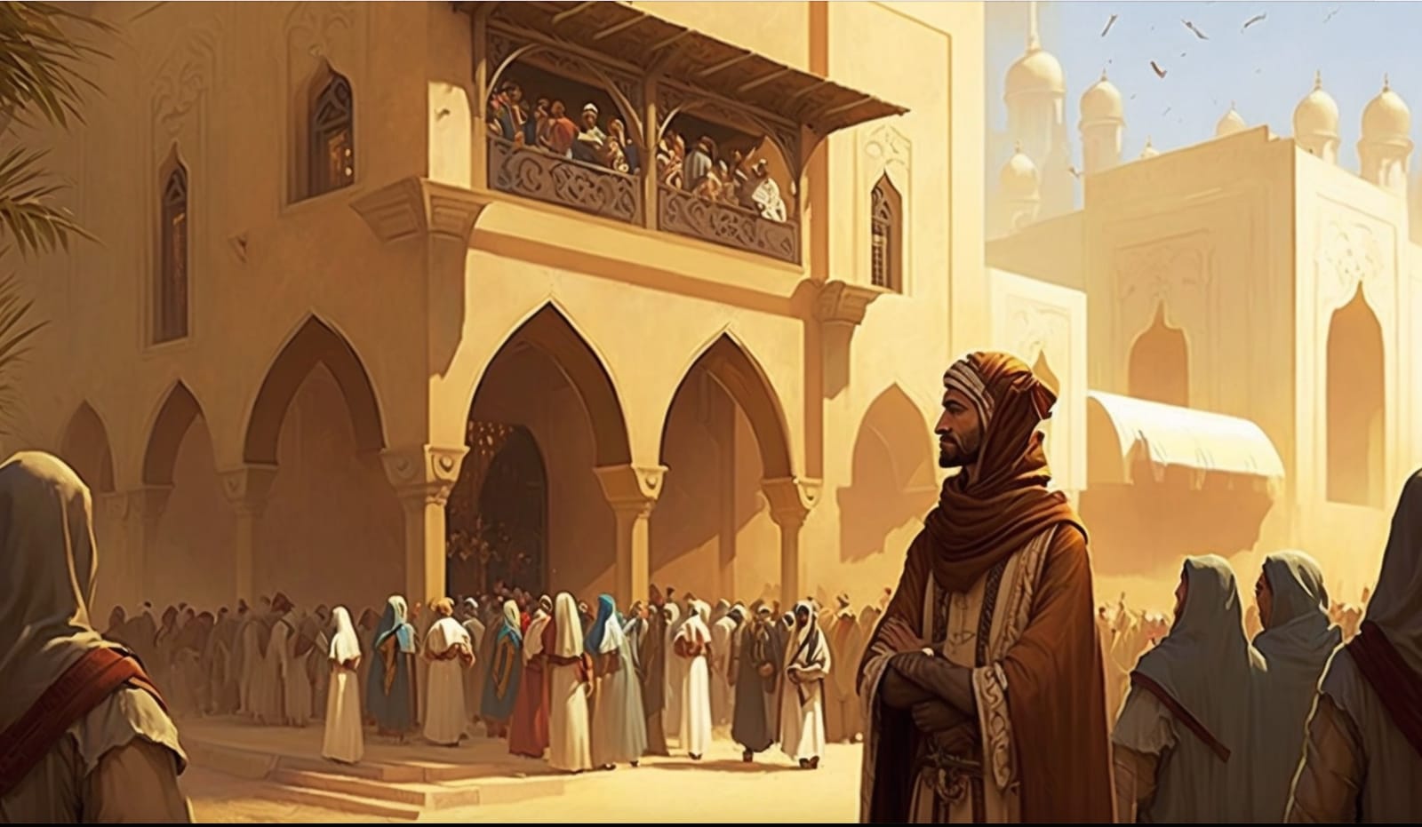 An AI-generated image of students at a school for a blog on memorizing the Quran as a non-Arabic speaker